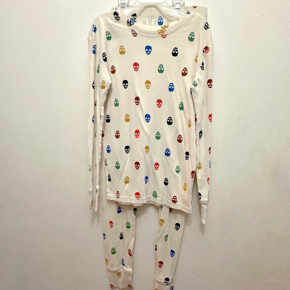 Gap Kids 100% Organic Cotton Skull PJ Set - Size 14